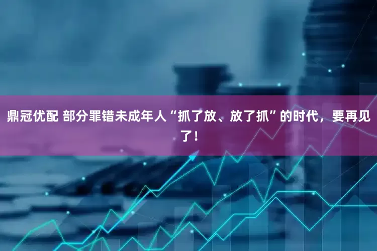 鼎冠优配 部分罪错未成年人“抓了放、放了抓”的时代，要再见了！